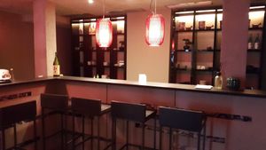 Inside bar at Kansha in Munich