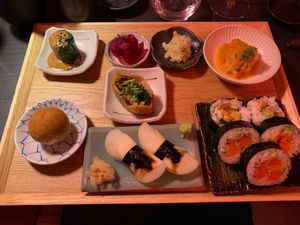 Bento tray at Kansha in Munich