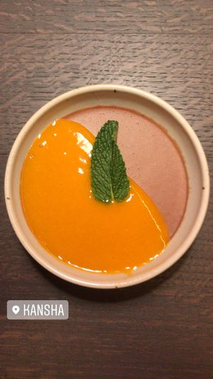 Chocolate mousse at Kansha in Munich