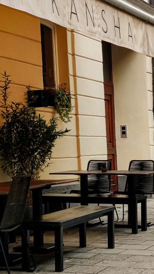 Outside at Kansha in Munich