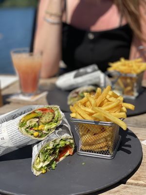 Falafel wrap at Else am See in Schuettorf