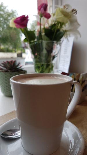 Soya hot chocolate at Glaisnock Café and Guest House in Wigtown