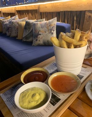 Always get the fries  at Mic Moc in Tarifa