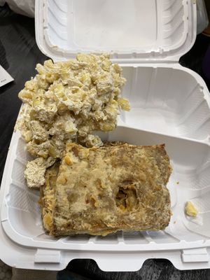 Fried steak + mac and cheese at NuVegan in Richmond