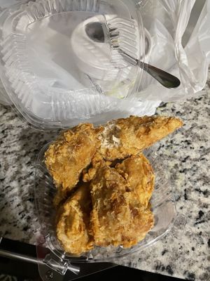 Fried chicken  at NuVegan in Richmond