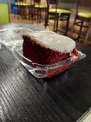 Red velvet cake at NuVegan in Richmond