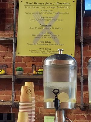 Menu at NuVegan in Richmond