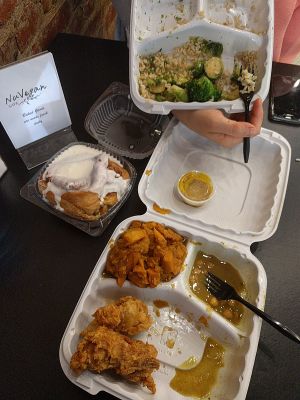 Mmm sides and entrees at NuVegan in Richmond