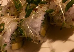 Vegan sushi at Hachiko Sushi in Warsaw