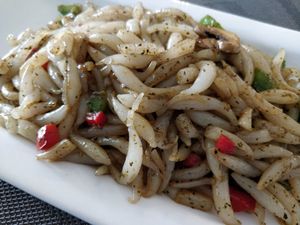 Fragrant spring rice noodles at Food Fortune Vegetarian Restaurant in West Singapore