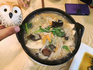 Vegetarian "Hot Pot" at Food Fortune Vegetarian Restaurant in West Singapore