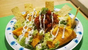 CHILI CHEEZE QUESADILLA at The Jazzy Vegetarian Vegan Cafe in Hendersonville