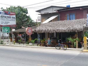 View of Mr Mad's from across the street at Mr. MAD's in Montanita