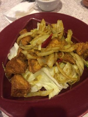 Lemongrass tofu at Cafe Trang in Salt Lake City