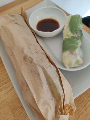 Filled baguette at VG Wok - Tykistökatu in Turku