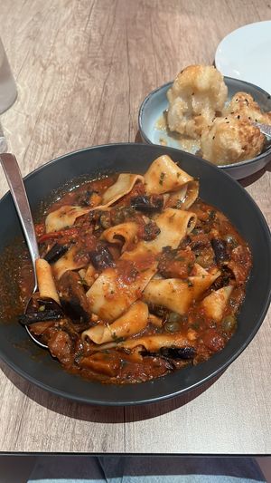 Aubergine pasta  at Solo Pasta in Mount Lawley