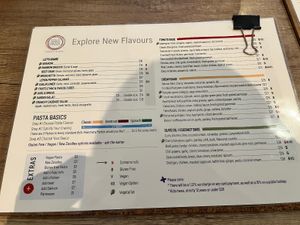 Menu  at Solo Pasta in Mount Lawley