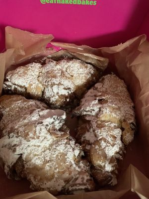 Almond croissants  at Naked Bakes Bakery in Dublin
