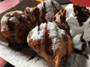 Deep fried Oreos at The Bait Box - Market Stall in Gateshead