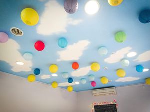 Festival inspired decoration at Nooch in Matlock