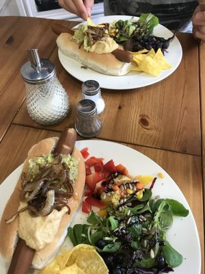 Loaded hotdogs - delicious! Such lovely people working there too ☺️ at Nooch in Matlock