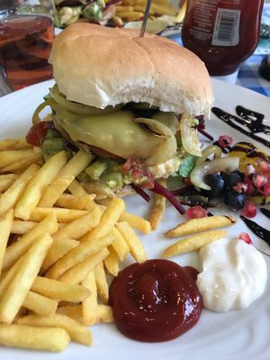 No bull burger with everything - £9.50 at Nooch in Matlock