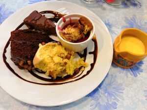 Delicious puds! at Nooch in Matlock
