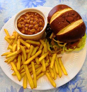 House burger at Nooch in Matlock