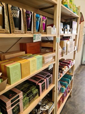 Chocolates and keep cups at Feast in Geelong