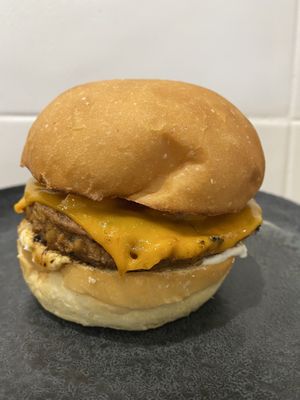 Feast burger  at Feast in Geelong