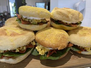 Scrambled Tofu Muffins   at Feast in Geelong