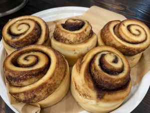 Cinnamon scrolls  at Feast in Geelong