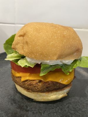 Live burger   at Feast in Geelong