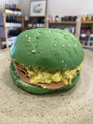 Green ‘eggs’ and ‘ham'  at Feast in Geelong