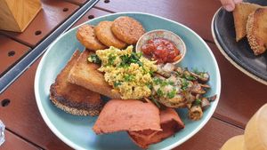 Delicious vegan breakfast at Feast in Geelong