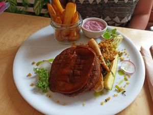 Buckwheat patty/cutelet at Naturalna in Bydgoszcz
