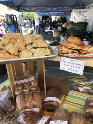 Scones rolls danish at Biggi's Organic Breads in Bangor