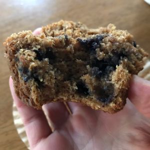 Blueberry muffin deliciousness at Biggi's Organic Breads in Bangor