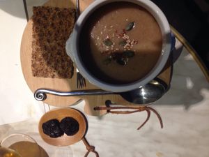 Bajana soup at Keck's Cafe Nature Shop in Vichy