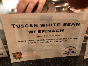 Always a vegan soup at Princeton Soup & Sandwich Co in Princeton