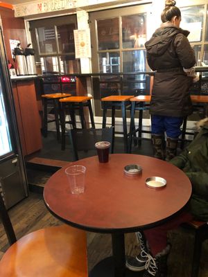 Cozy, but in nicer weather you can sit outside at Princeton Soup & Sandwich Co in Princeton