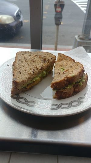 Avacado & Plantain Sandwich at Sweet So-sum-ba in Washington