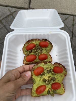 Farmers Market Toast (gluten free bread)  at Tree of Life Juice in Saugatuck