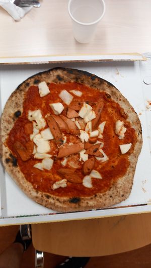 Lupina: vegan mozzarella and hot dogs at Al Carmine in Padua