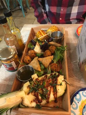 Veggie started platter  at Lakaz Maman in Southampton