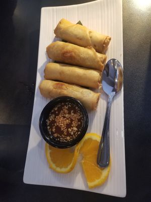 Spring rolls! at Thai Terrace in Kelowna