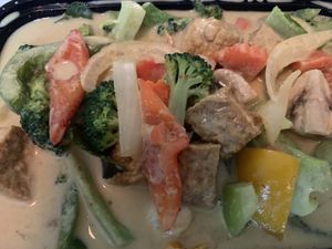 Yellow Curry w Tofu   at Thai Terrace in Kelowna