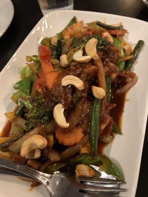 Cashew veggies  at Thai Terrace in Kelowna