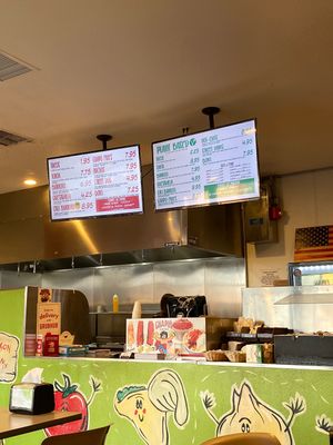 Check out the green menu! at Guapo's Taco Shop in Bakersfield