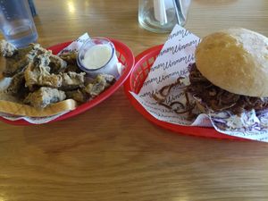 Burger and shrooms at Winner Winner in Hamilton